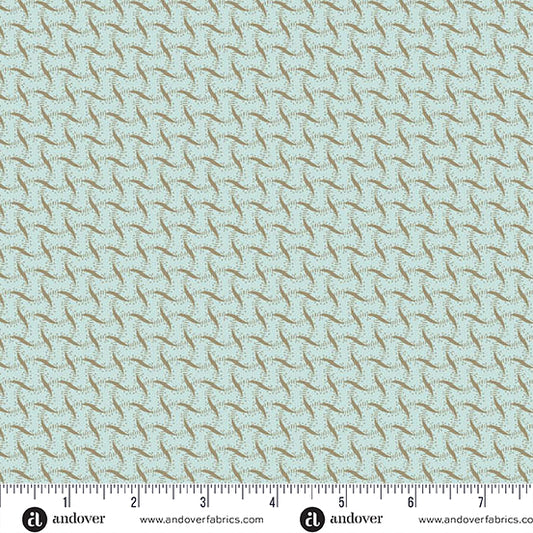 FQ Sewing Bird Ribbon Weave Adriatic