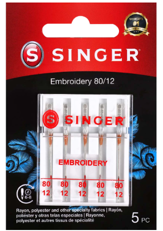 Singer - Embroidery Needles 5 Pk