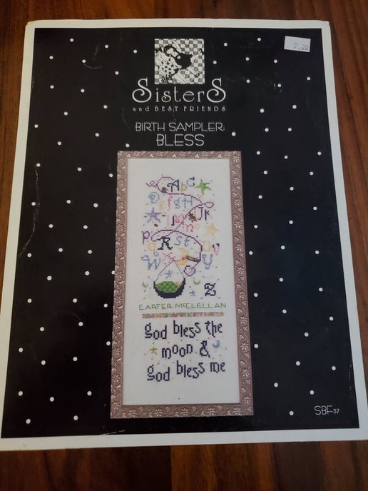 Sisters and Best Friends - Birth Sampler Bless