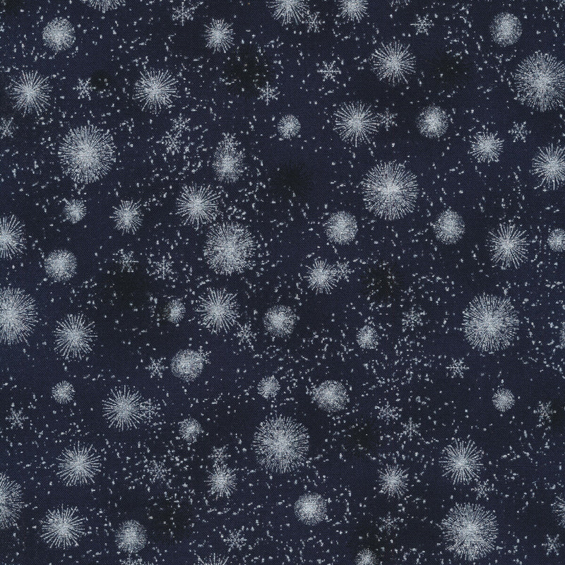 Star Sprinkle Snowflakes Blue Sliver - 4599-606