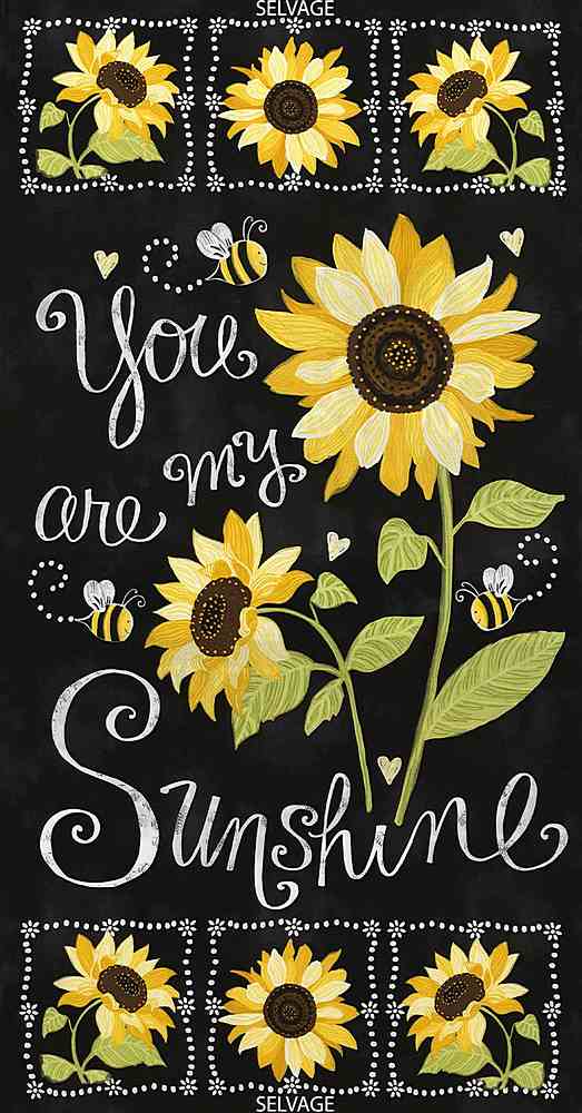 You Are My Sunshine Panel - C5344-BLK