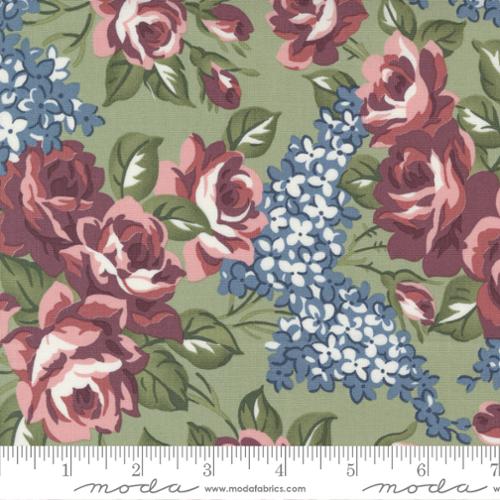 FQ Sunnyside Rosy Large Floral Moss - 55280-16