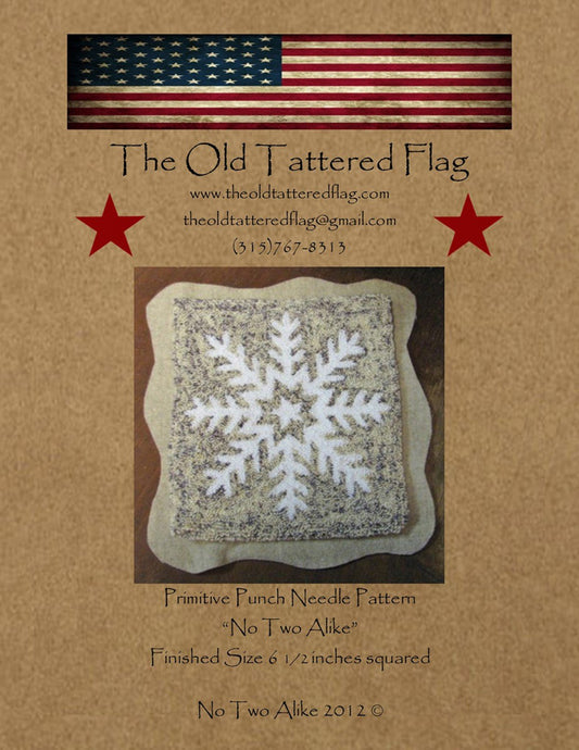 The Old Tattered Flag - No Two Alike Punch Needle