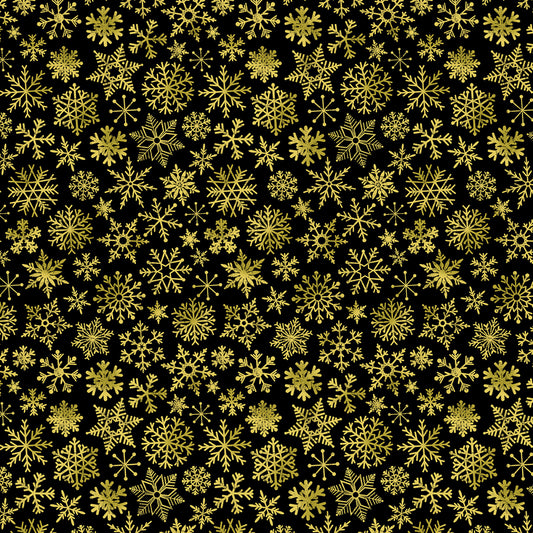Black Holy Night Snowflakes