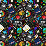 Black Back To School Chalk Print