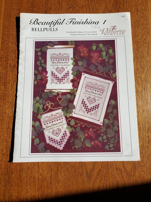 The Victoria Sampler - Beautiful Finishing 1 - Bellpulls (with embellishment pack)