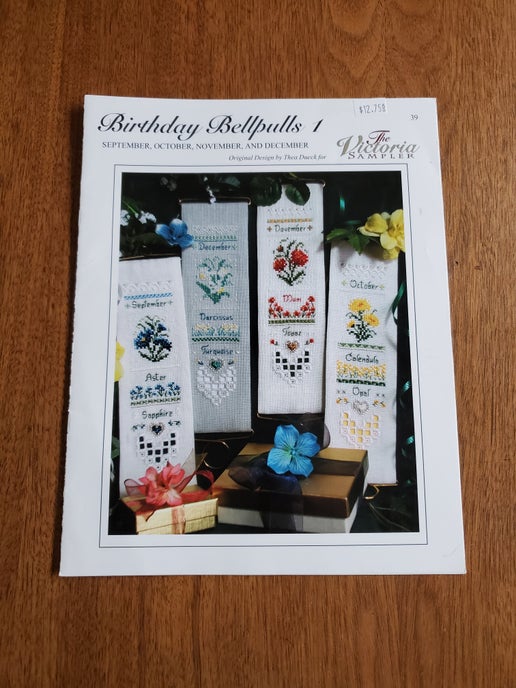 The Victoria Sampler - Birthday Bellpulls 1 - September, October, November and December