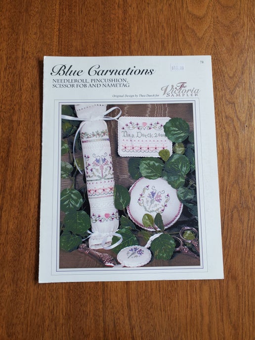The Victoria Sampler - Blue Carnations