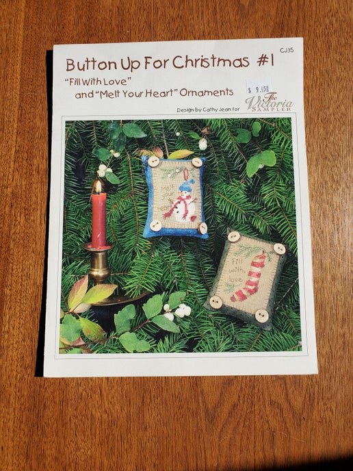 The Victoria Sampler - Button Up For Christmas #1 (with embellishment pack)