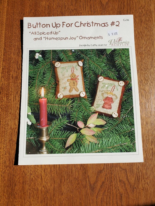 The Victoria Sampler - Button Up For Christmas #2 (with embellishment pack)