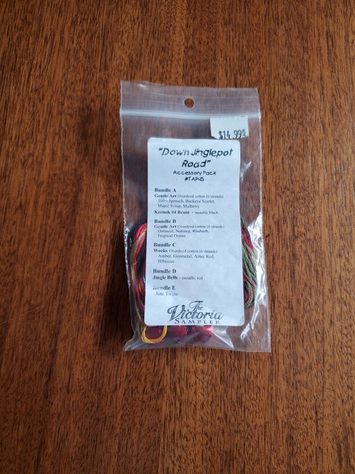 The Victoria Sampler - Down Jinglepot Road Embellishment pack