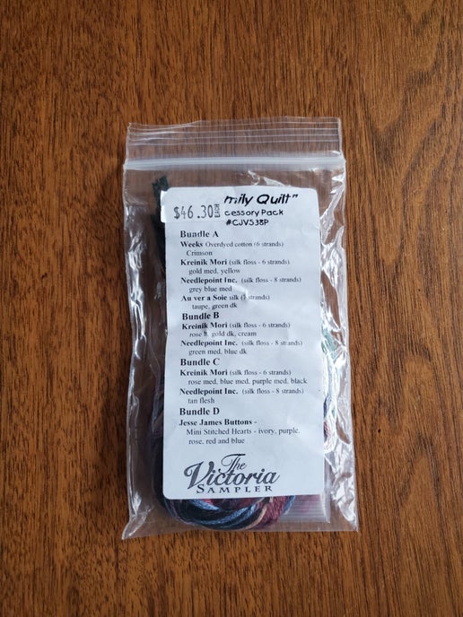 The Victoria Sampler - Family Quilt Embellishment pack