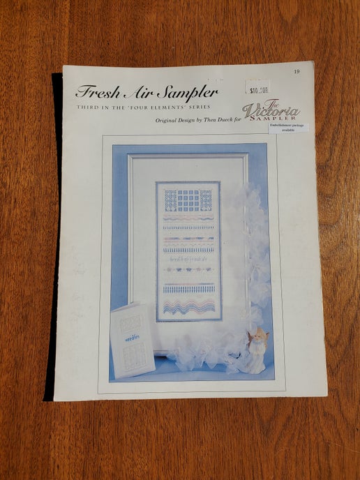 The Victoria Sampler - Fresh Air Sampler (with embellishment pack)