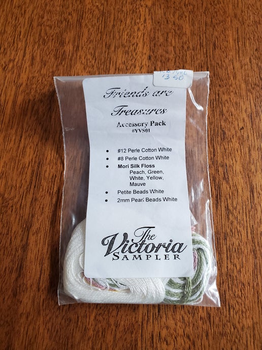 The Victoria Sampler - Friends are Treasures Embellishment pack