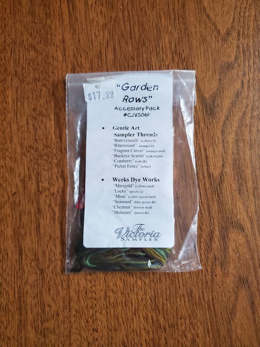 The Victoria Sampler - Garden Rows Embellishment pack