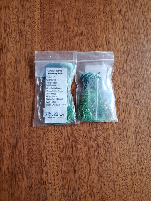 The Victoria Sampler - Green Earth Embellishment pack