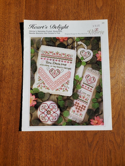 The Victoria Sampler - Heart's Delight (with embellishment pack)