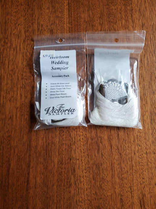 The Victoria Sampler - Heirloom Wedding Sampler Embellishment pack