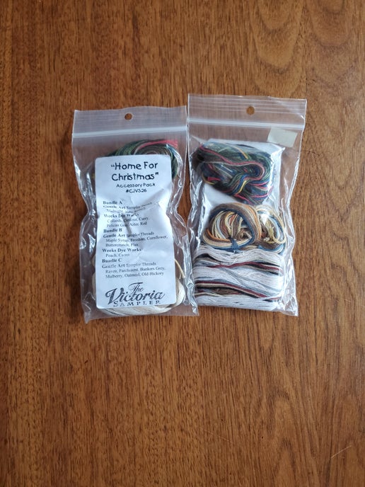 The Victoria Sampler - Home for Christmas Embellishment pack