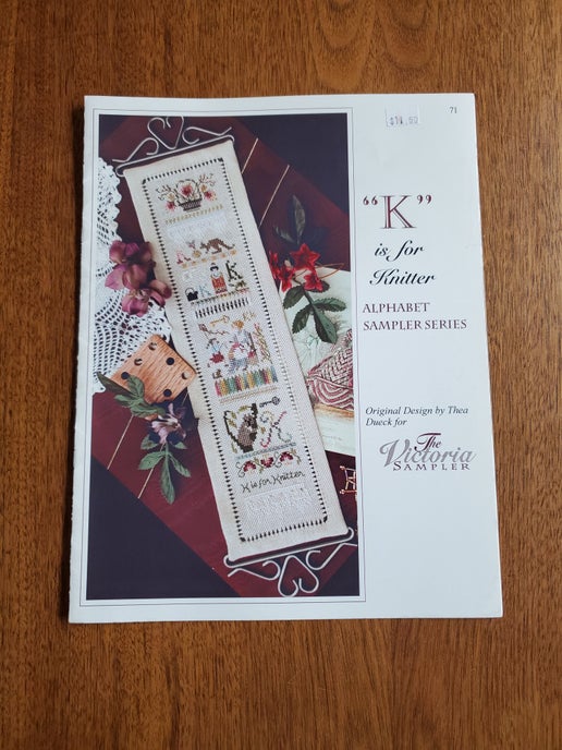The Victoria Sampler - K is for Knitter (with embellishment pack)