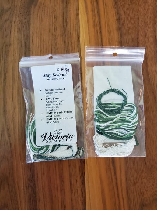 The Victoria Sampler - May Bellpull Embellishment pack