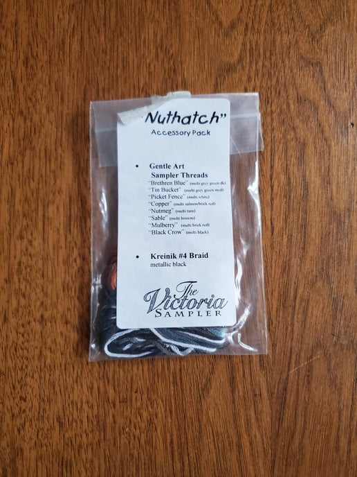 The Victoria Sampler - Nuthatch Embellishment pack