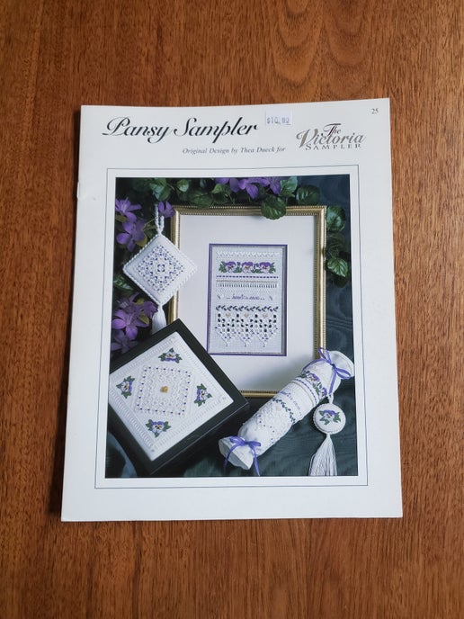 The Victoria Sampler - Pansy Sampler