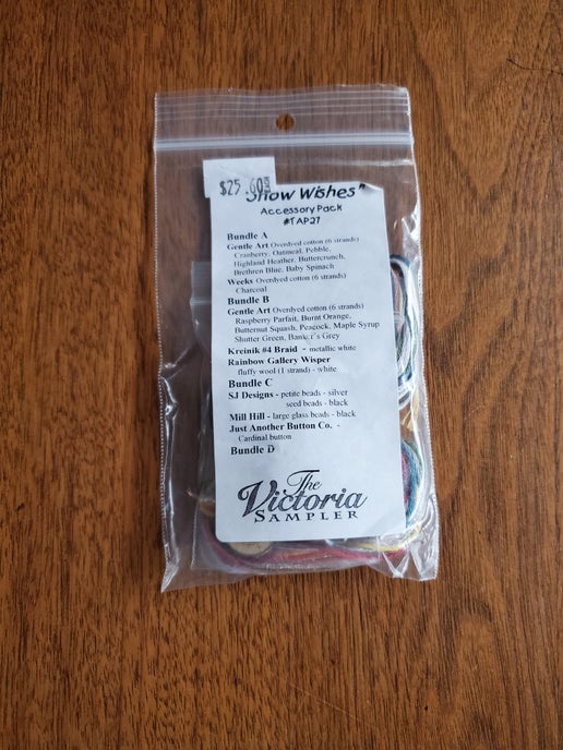 The Victoria Sampler - Snow Wishes Embellishment pack