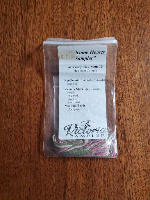 The Victoria Sampler - Welcome Hearts Sampler Embellishment pack