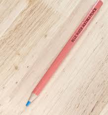 Unique Washout Quilt Pencils Blue