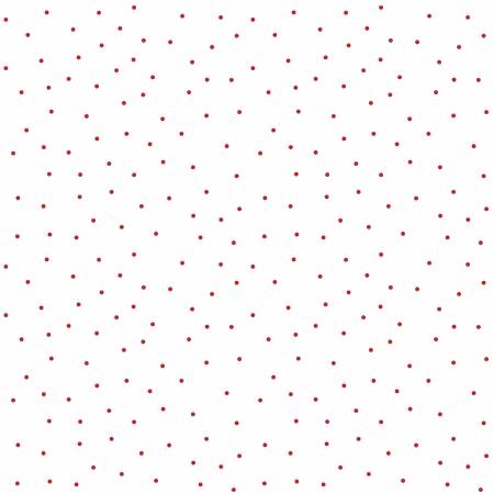 White/Red Tiny Dots - MAS8210-WR