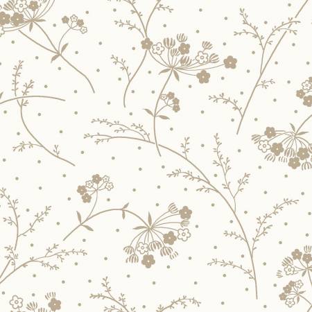 KB - White/Taupe Queen Annes Lace - MAS9394-SWT