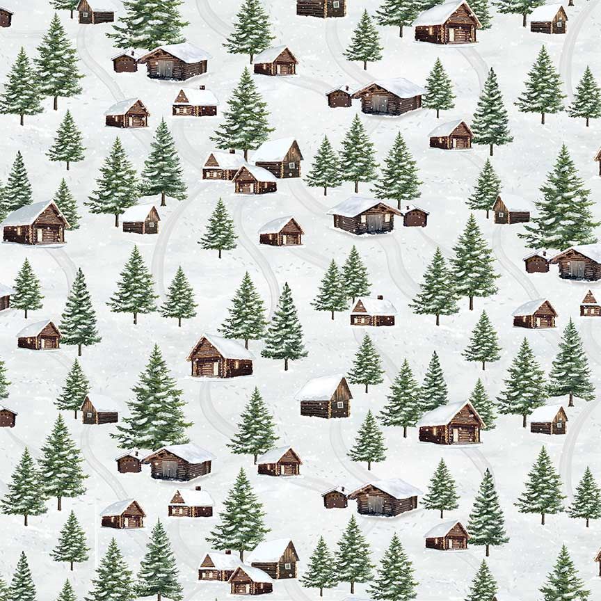 FQ Winter Wonderland Winter Cabin Scenic Multi