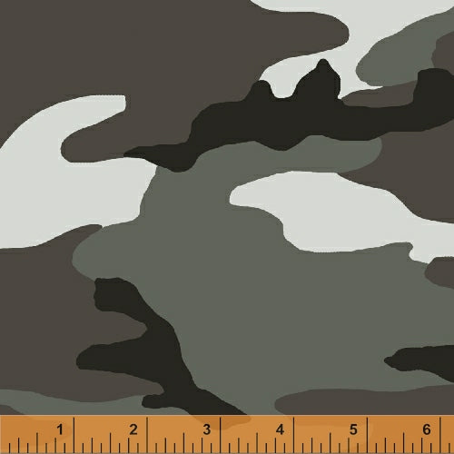 Novelty Fabric Woodland Camo