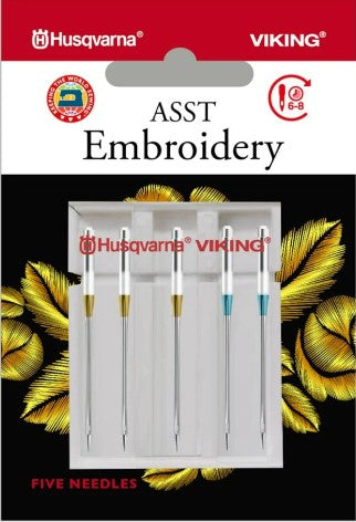 HV EMBROIDERY NEEDLE ASST 5 Pack - 920540096