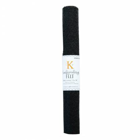 Embroidery Felt Black Licorice - KDKB1258
