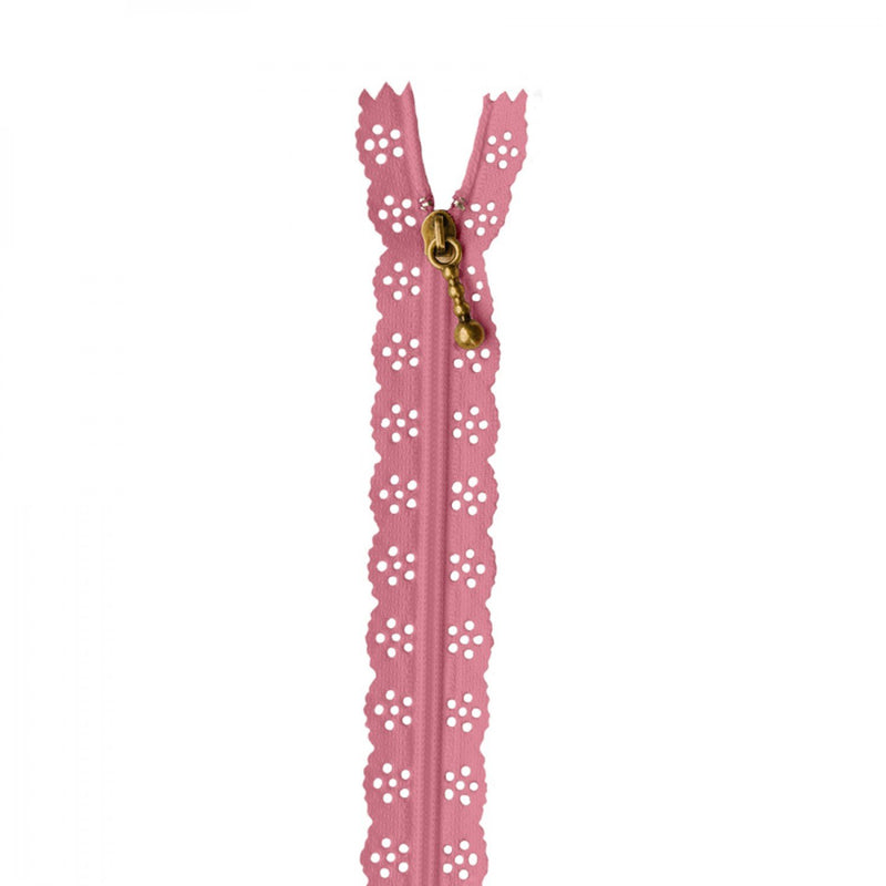 Lace Zipper 14'' Flamingo - KDKB199