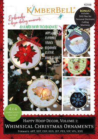 Happy Hoop Decor Volume 1 Whimsical Christmas Ornaments - KD568