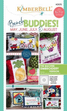 Bench Buddy Series May - August Machine Embroidery CD - KD575