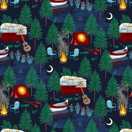 Midnight Blue Camping Scenic - 6839S-77