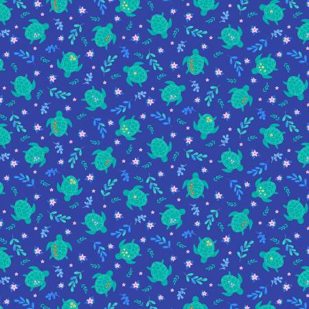 Blue Sea Turtles - C1076-BLUE