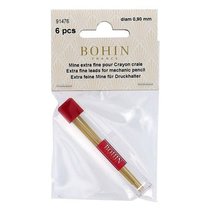 Bohin Pencil Refill Yellow 9mm 6Pcs - 91476