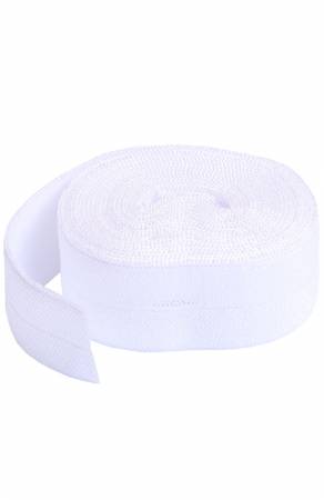 Fold-over Elastic 3/4in x 2yd White - SUP211-2-WHT
