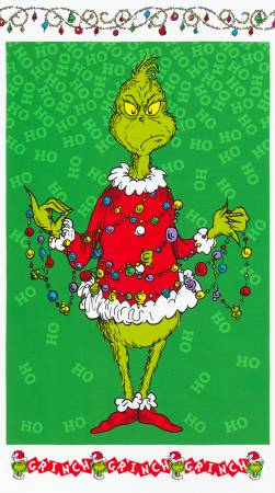 Grinch Panel Holiday Dr. Seuss - ADE20994223