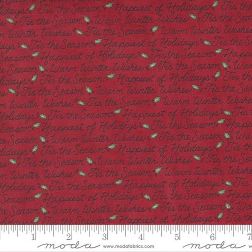 Holly Berry Tree Farm Holiday Words Red - 56036-12