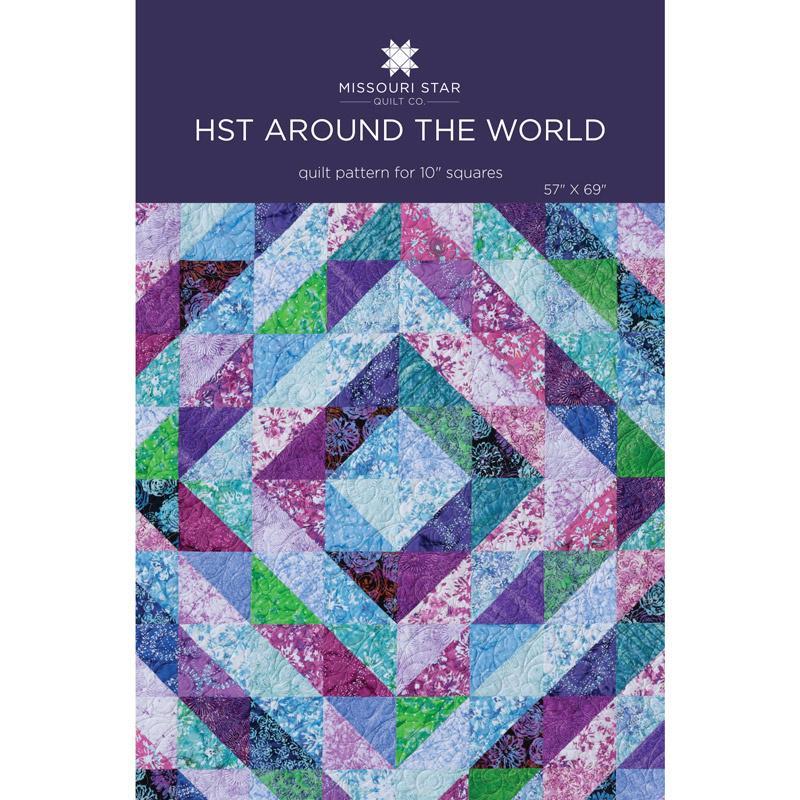 Half Square Triangles Around the World Quilt Pattern - PAT2262