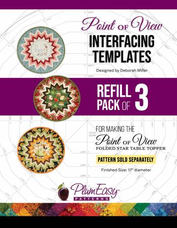 Folded Star Table Topper Interfacing Templates - PEP-223