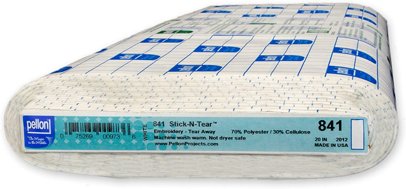 Stick-N-Tear Embroidery Stabilizer White - 841