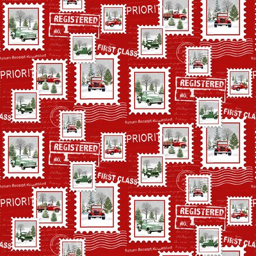 Red Trucks Stamp - 9098-88