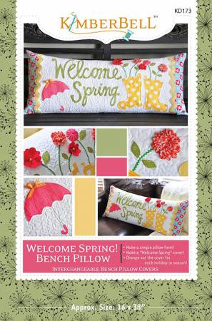 Welcome Spring Bench Pillow - KD173